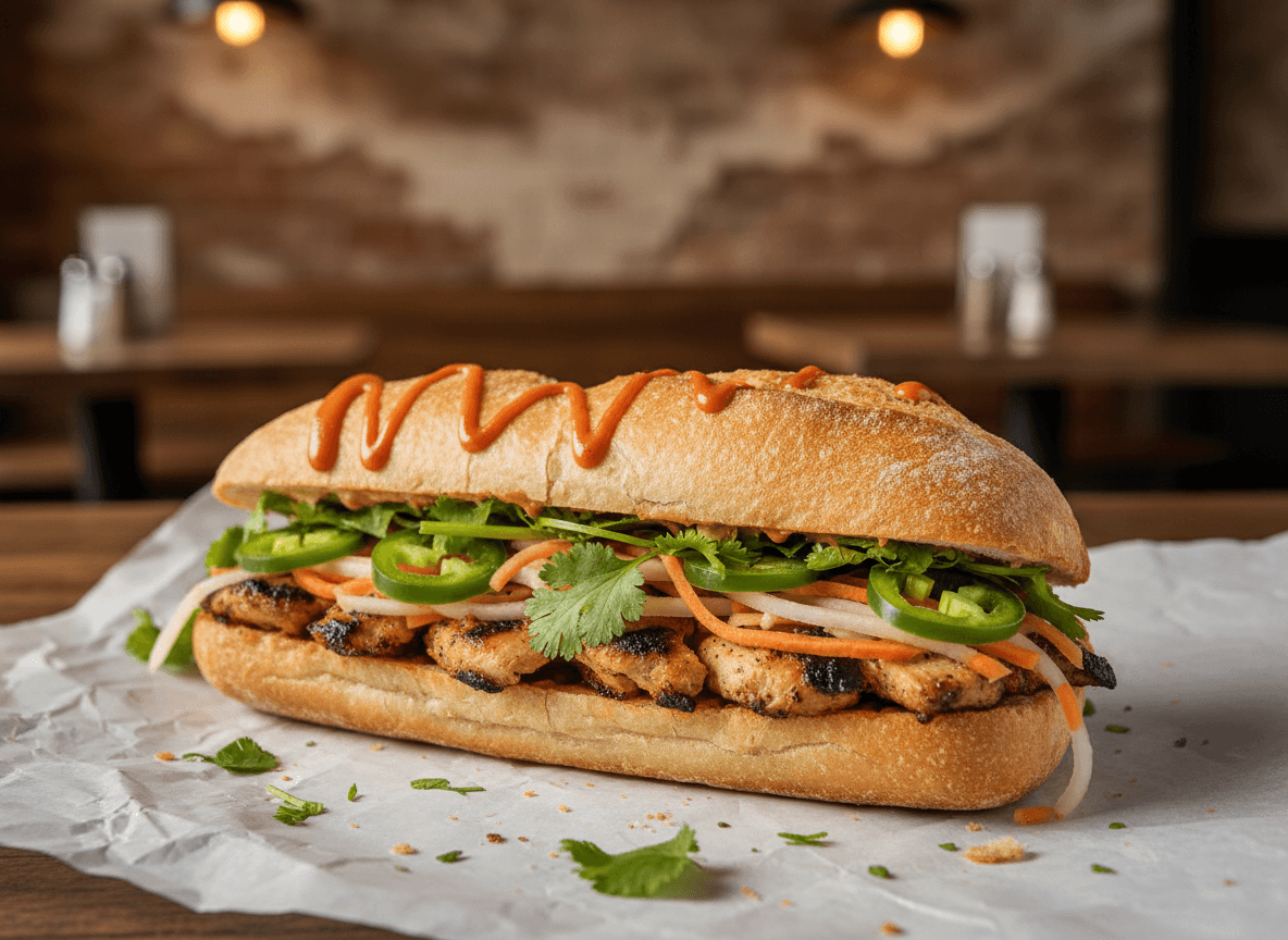 Lemongrass Chicken Banh Mi
